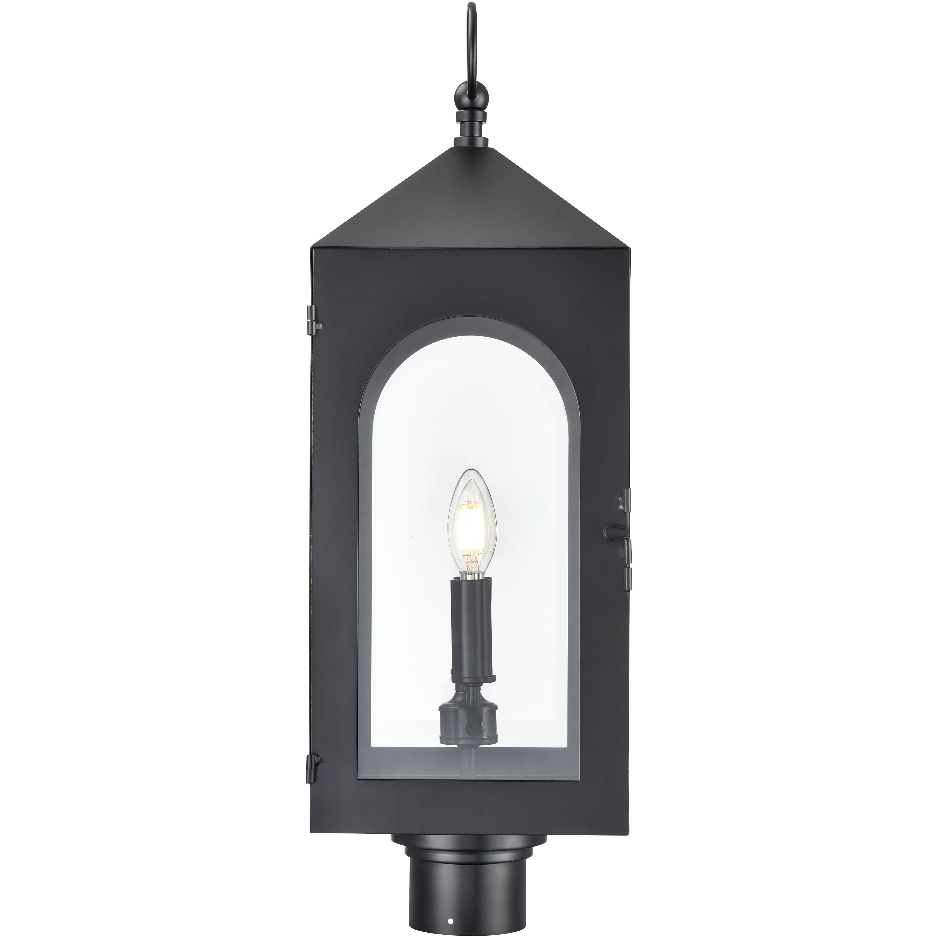 Bratton 2 Light 25.75 inch Powder Coated Black Outdoor Post Lantern